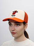 Бейсболка MITCHELL NESS арт. 5HSSSH21323-MHEOFWH Miami Heat NBA (бежевый / оранжевый)